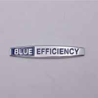 โลโก้ BLUE EFFICIENCY โลโก้เพจ สติ๊กเกอร์ แผ่นป้าย โลโก้เบนซ์ สีโครเมี่ยม+ฟ้า