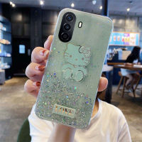 เคส สำหรับ Huawei Nova Y71 Y70 ประกายเปลือกหอยรูปดาวคิตตี้ซิลิโคนนิ่มรูปการ์ตูนน่ารักป้องกันการตกสำหรับ Huawei Nova Y71 Y70 ฝาครอบด้านหลัง