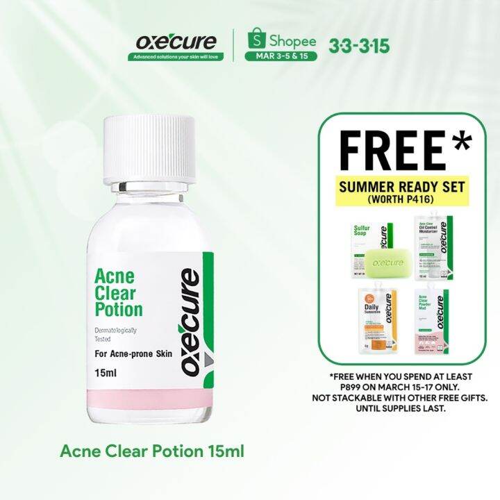 OXECURE Acne Clear Potion 15ml | Lazada PH