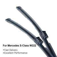 Car wipers RHD เครื่องปัดน้ำฝนสำหรับ Mercedes Benz S Class W222 X222กระจก windscreen Wiperพร้อมความร้อนสเปรย์น้ำใบปัดน้ำฝนheating water spray S300 S350 S400 S450 S480 S500 S580 S600 C217 A217 25+23