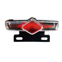 Ebike Rear LED Tail Light 36V-60V Safety Warning Lamp for Electric Bicycle Waterproof Accessories Turning Light