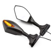 Motorcycle Mirror Motorbike Rearview Black Carbon Fiber Side Mirrors For BMW K1600GT/GTL R1200GS ADVENTURE R1250GS R1200R