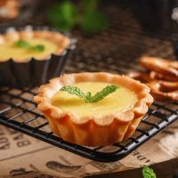 【hot】 6pcs Egg Tart Baking Reusable Nonstick Fruit Mold !