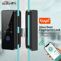 Tuya APP แว่นตาล็อคลายนิ้วมือบลูทูธสมาร์ทประตูกระจก Biometric ประตูล็อคอิเล็กทรอนิกส์ 13.56Mhz RFID รีโมทคอนโทรลปลดล็อค-hjgytyuuiytt