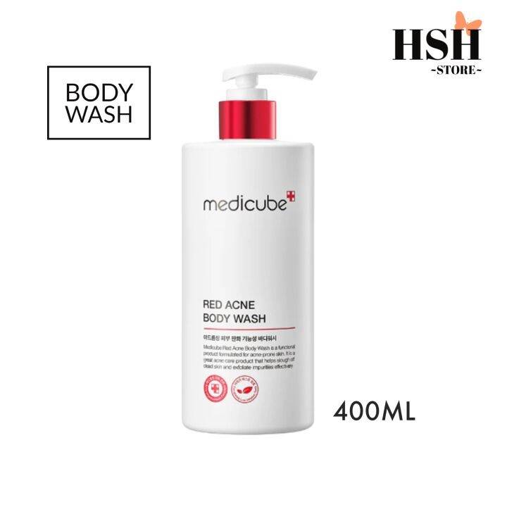 Medicube Red Acne Body Wash 400ml Body Acne Acne Care Exp 01 25 Lazada