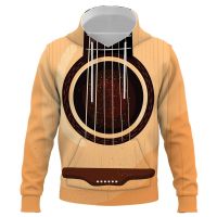 Sudaderas con capucha para hombre y mujer, ropa de calle con estampado 3D de Arte de guitarra divertida, jersey de manga larga de estilo Hip Hop a la moda para otoño e invierno, novedad