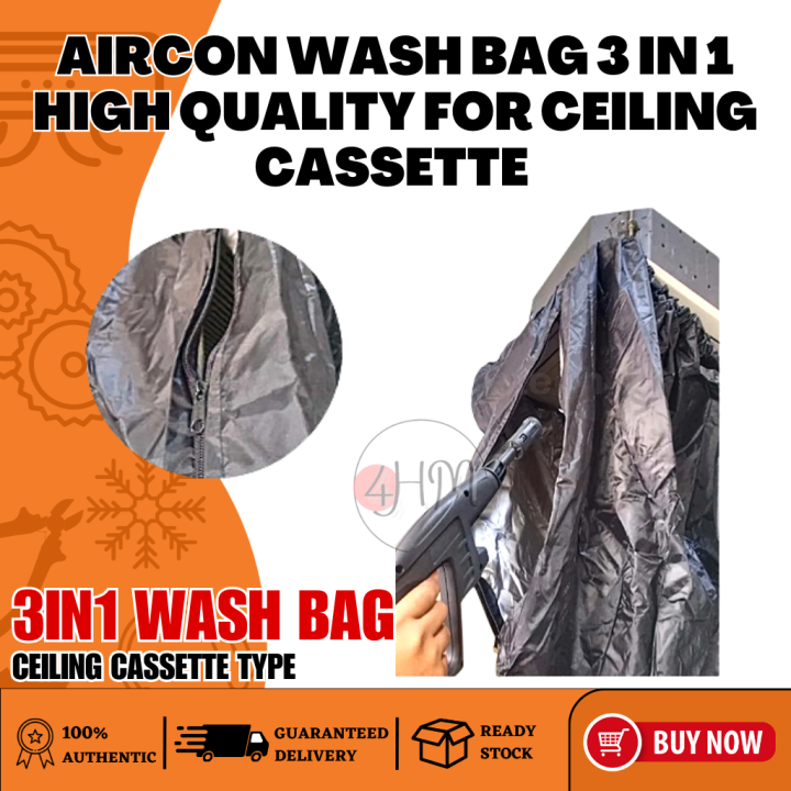4HMC AIRCON WASH BAG 3 IN 1 Quality Wash Bag for Ceiling Cassette Type Air Conditioner