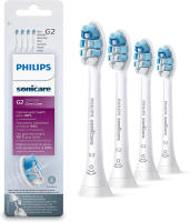 สำหรับแปรงสีฟันไฟฟ้า Philips Sonicare แท้ G2เปลี่ยนหัวแปรงสีฟัน HX9034/65สีขาวแพ็ค4และ8