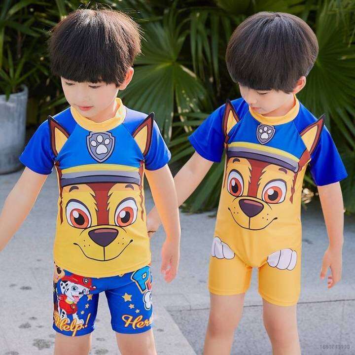 GT2 PAW Patrol Chase Swimming Suit for Boy Swim Swimwear Split Kids