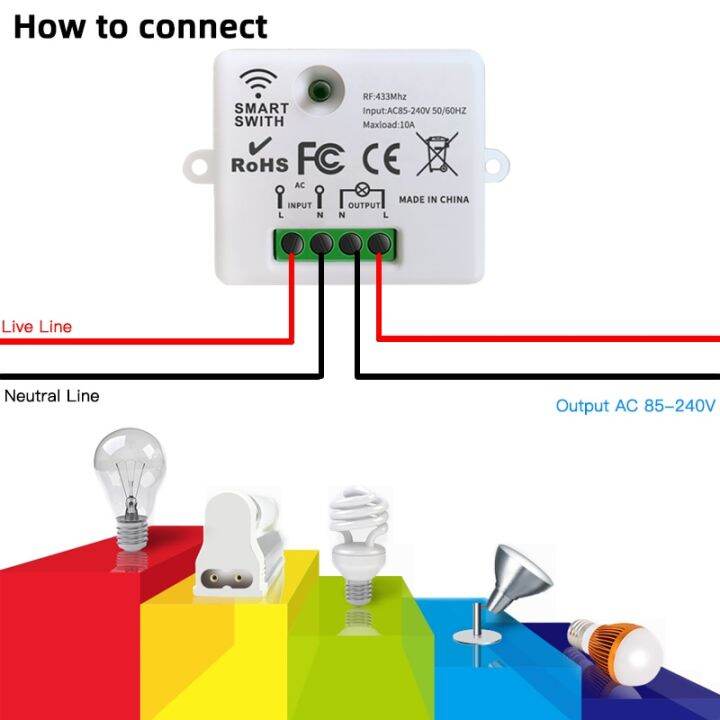 สวิตช์ติดผนังระบบสัมผัสไร้สายสวิตช์ไฟอัจฉริยะ433mhz-rf-พร้อมรีโมทคอนโทรลแผงสวิตช์กระจกเทมเปอร์สำหรับโคมไฟ-led-บ้าน220v