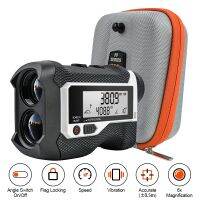 【LZ】▦✇  Golf Laser Rangefinder Telescópio Unidade Quintal LCD Vibração Flag-Lock Slope Pin Caça Distância Medidor Monocular 1200 800 600m