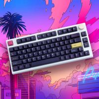 ~ GMK Future Funk keycaps, 151 คีย์ PBT keycaps cherry Profile DYE-SUB ส่วนบุคคล GMK Keycaps สำหรับแป้นพิมพ์เครื่องกล