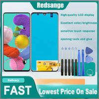 Redsange จอขนาดเล็กสำหรับ Samsung Galaxy A51 SM-A515F A515สัมผัสหน้าจอ LCD หน้าจอดิจิตอลชิ้นส่วนสำหรับ A51 Samsung Galaxy A515F LCD