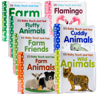 Stock DK Baby Touch Book Animal Theme 7 volumes baby touch and feel animals English original picture book childrens English Enlightenment touch paperboard book cant tear apart parent-child books aged 0-1-3, learn and play while reading