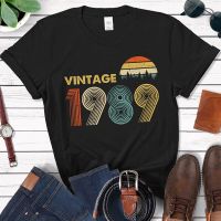 เสื้อยืดผ้าฝ้ายพิมพ์ลาย เสื้อยืด ลาย 1989 33Rd Idea For 33 Years Old Dad Grandpa Mom Grandma 80S สไตล์วินเทจ เรโทร คลาสส  MBVF