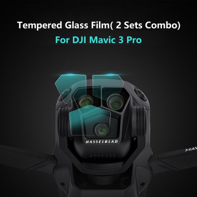 ”【；【-= Lens Tempered Film Kit For Mavic 3 Pro 9H Hard Glass Lens Screen Protective Film Lens Cover For DJI Mavic 3 Pro Drone Accessory