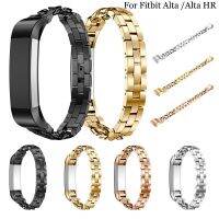 มาใหม่ล่าสุดนาฬิกาโลหะเหล็กสแตนเลสสตีล4สี B สายสำรองสำหรับ Fitbit Alta/อัลต้า HR Tracker