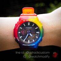 นาฬิกาG-Shock GA-2100THB กรอบสาย Rainbow ของแท้100% ประกันศูนย์1ปี