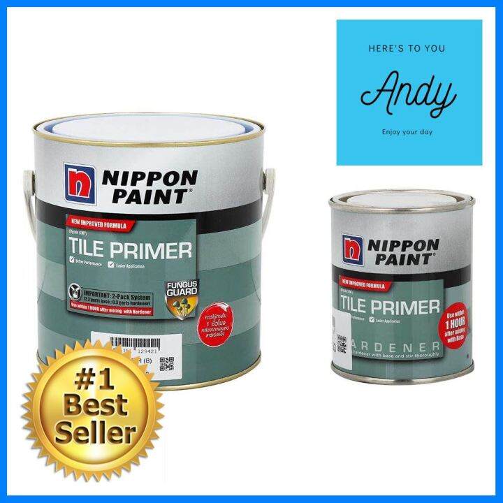 สีรองพื้นกระเบื้อง NIPPON PAINT TILE PRIMER PART A+B 2.5 ลิตรTILE