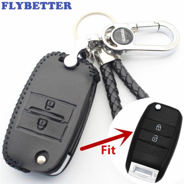 dvvbgfrdt-flybetter-genuine-leather-2button-flip-key-case-cover-for-kia-carens-cerato-forte-sorento-ceed-l517