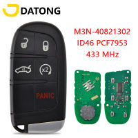 Datong World Car Remote Key For Jeep Grand Cherokee Dodge Dart Charger Challenger M3N- ID46 PCF7953A Chip 433 Keyless Go