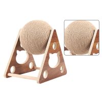 Cat Toys Cat Scratcher Sisal Rope Ball Cat Scratching Post Wood Stand Anti-Scratch Scratcher for Cats Sharpen Nails