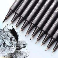 1pc Pigment Liner Micron Ink Marker Pen 0.05 0.1 0.2 0.3 0.4 0.5 Brush Tip Black Fineliner Sketching Manga Drawing Pen DP062