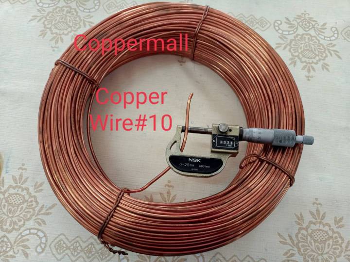 ลวดทองแดง-ลวดทองแดงไม่เคลือบ-99-9-copper-wire-by-coppermall-swg-10-3-22-3-30-mm-ยาว-10-m-ผลิตในไทย-ส่งไว-ทองแดง-ไฟฟ้า-copper-wire-99-9-non-enamelied-copper-wire