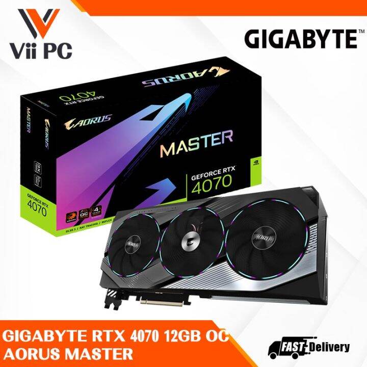 GIGABYTE Nvidia GeForce RTX 4070 RTX4070 AORUS MASTER OC 12GB GDDR6X