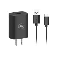 Motorola 18W Turbo Power Charger QC3.0ชาร์จได้อย่างรวดเร็วตัวแปลงปลั๊ก US ประเภท C เคเบิ้ลสำหรับโมโตโรล่า Moto Edge X30 G5 G6 G7 P50 Z3