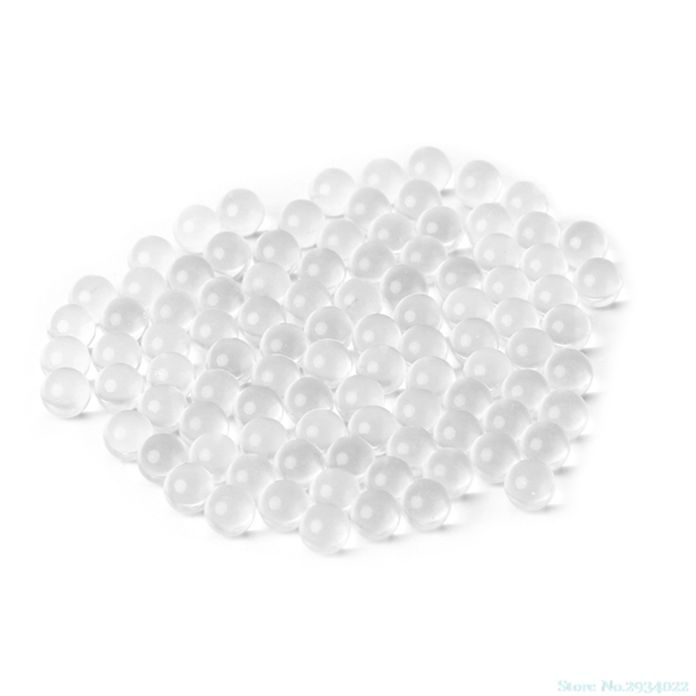 Home Vase & Fish Tank Fillers 350 PCS 10mm Clear Glass Marbles Solitaire Toy