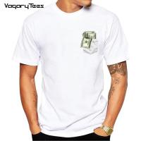 Dollar Short Sleeve T Shirt Men Pocket Money Tshirt Usa Funny T-Shirt Fashion Mens Clothing 2022 New Hipster Tops