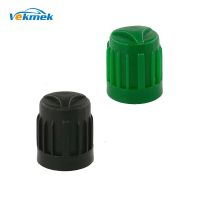 100pcs Plastic Tire Valve Caps with Rubber O-ring Seal Black amp; Green High Quality Car Tyre Valve Stem Dust Cover Car Accessories