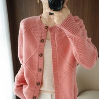 利Womens Short Knit Sweater 2021 Spring and Autumn New Korean Version of The Western Style Is Thin, Outer Wear Temperament Top