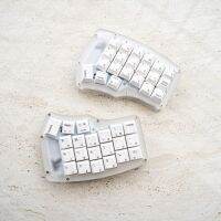 แผงคีย์บอร์ดแบบแยกไร้สาย2.4G โปรแกรมได้40คอร์นชุด DIY 1000Ham แบตเตอรี่ Kailh ปลั๊กเอนกประสงค์พีซีบีเคสอะคริลิค