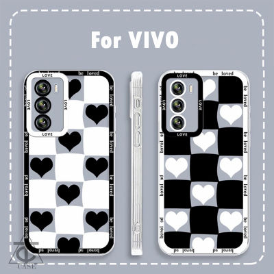 เคสกันกระแทก TPU นุ่ม Vivo Y33s Y21s Y50 Y30 Y20s Y1s Y20 Y20i Y12s Y21 Y21t Y91 Y93 Y95 Y11 2019 Y3 Y12 Y15 Y17 Y11s Y12i Y20a Y20t Y91c Y90 Y91i Y31 Y51 2020 Y53s Y15a Y15s V23e S10e V23 5G S12 Y19 Y5s Y21e Y21a Y32 2022 Y33t เคสโทรศัพท์Vivo ตารางขาวดำ