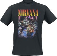 Nirvana Mens Unplugged Photo Slim Fit T-Shirt Black