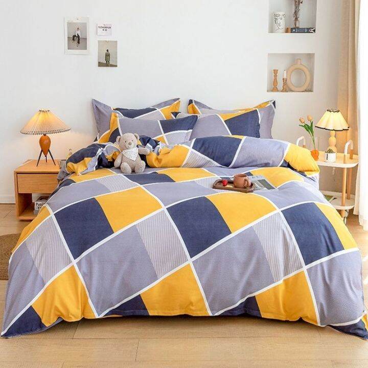 ready-ed-thickened-quilt-sgle-piece-student-dor-bed-sheet-quilt-piece-set-home-quilt