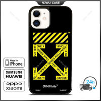 Of White Yellow Stripe Phone Case for iPhone 14 Pro Max / iPhone 13 Pro Max / iPhone 12 Pro Max / XS Max / Samsung Galaxy Note 10 Plus / S22 Ultra / S21 Plus Anti-fall Protective Case Cover