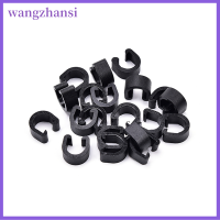 Wangzhansi 20ชิ้นจักรจักรยาน MTB พลาสติก C-Clips หัวเข็มขัดท่อที่อยู่อาศัยสายเกียร์เบรค