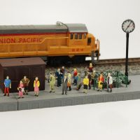 Limited Time Discounts P8712 40Pcs ALL Standing Pose Assorted HO Scale Model Train Street People Figure NEW