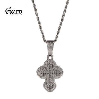 [COD] Hip-hop Ancient Pendant Necklace Inlaid Design Mens and Womens Fashion Jewelry Wholesale