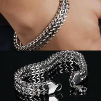 Idealworld ผู้ชายสแตนเลส CHAIN Link สายรัดข้อมือสร้อยข้อมือกำไลเครื่องประดับของขวัญ