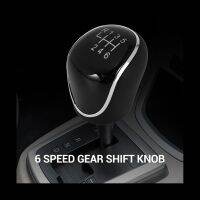 dvfggv 2Pcs 6 Speed Car PU Leather Gear Shift Knob Shift Lever for Ford Mondeo IV S-MAX C-MAX Transit Focus MK3 MK4 Kuga