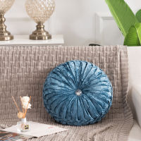 Solid Color Tassel Cushion Round Velvet Cushion Chair Pad Pillows Car Sofa Couch Decoration Soft Warm Throw Pillows