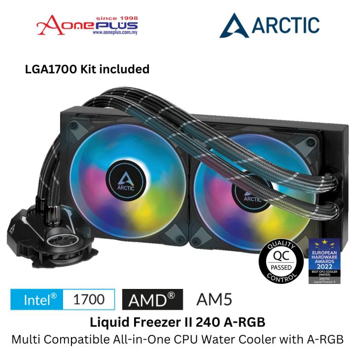 ARCTIC Liquid Freezer II 360 RGB - Multi-Compatible All-in-one CPU AIO  Water Cooler with RGB, Compatible with Intel & AMD, efficient  PWM-Controlled