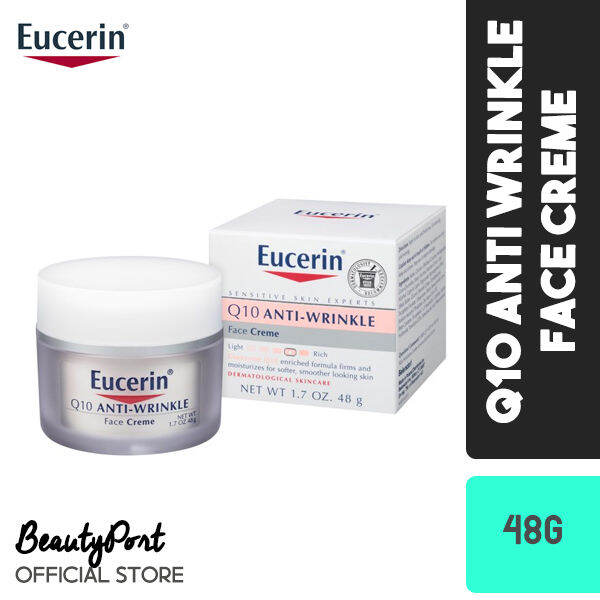 Eucerin Q10 AntiWrinkle Sensitive Skin Face Creme, 1.7 OZ Lazada PH