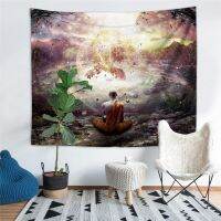 Meditation Seven Chakra Tapestry Indian Buddha Wall Decoration Mandala Tapestry Witchcraft Bohemian Hippie Home Decor Yoga Mat