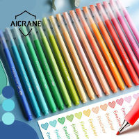 AICRANE ชุดปากกาเจลสี0.5มม. 10สี,ปากกาหมึกเจลน่ารักอุปกรณ์เครื่องเขียนสำหรับโรงเรียนปากกาสีเจล