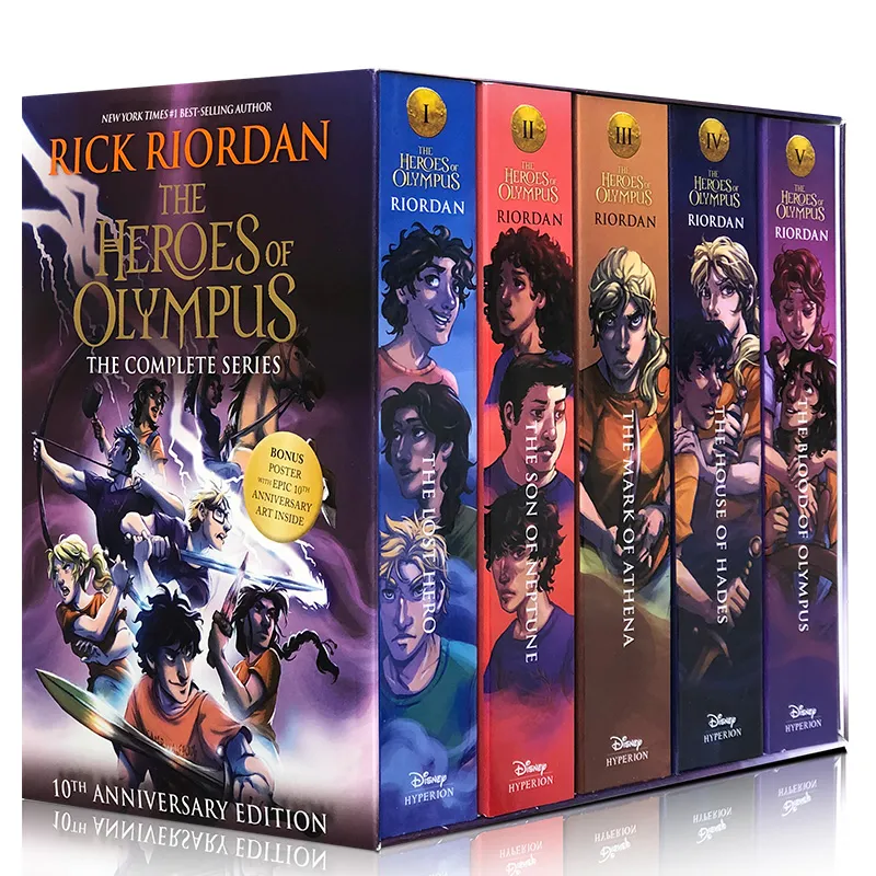all percy jackson books and heroes of olympus